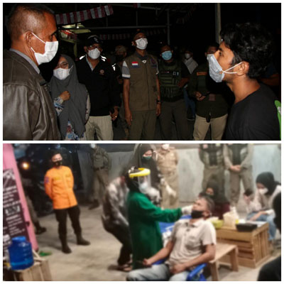 Patroli Hunting PPKM Pekanbaru, 22 Warga Swab Antigen di Tempat, Satu Orang Reaktif Covid-19